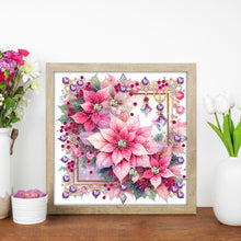 Load image into Gallery viewer, Diamond Painting - Partial Special Shaped - Pink Christmas flower (30*30CM)