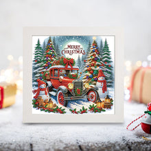 Load image into Gallery viewer, Diamond Painting - Partial Special Shaped - Christmas car (with frame) (22.8*22.8CM)