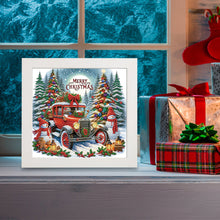 Load image into Gallery viewer, Diamond Painting - Partial Special Shaped - Christmas car (with frame) (22.8*22.8CM)