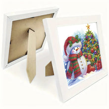 Load image into Gallery viewer, Diamond Painting - Partial Special Shaped - Christmas tree and snowman (with frame) (22.8*22.8CM)