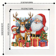 Load image into Gallery viewer, Diamond Painting - Partial Special Shaped - Santa Claus (with frame) (22.8*22.8CM)