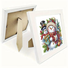 Load image into Gallery viewer, Diamond Painting - Partial Special Shaped - Christmas snowman (with frame) (22.8*22.8CM)