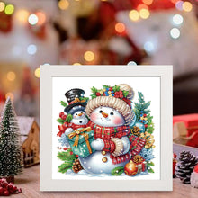 Load image into Gallery viewer, Diamond Painting - Partial Special Shaped - Christmas snowman (with frame) (22.8*22.8CM)