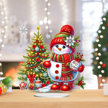 Load image into Gallery viewer, Acrylic Special Shaped Christmas Snowman 5D DIY Diamond Art Tabletop Decorations