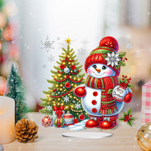 Load image into Gallery viewer, Acrylic Special Shaped Christmas Snowman 5D DIY Diamond Art Tabletop Decorations