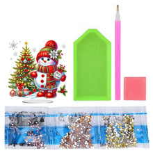 Load image into Gallery viewer, Acrylic Special Shaped Christmas Snowman 5D DIY Diamond Art Tabletop Decorations
