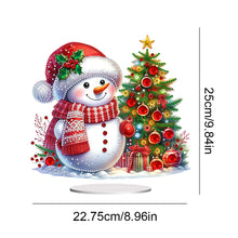 Load image into Gallery viewer, Acrylic Special Shaped Christmas Snowman 5D DIY Diamond Art Tabletop Decorations