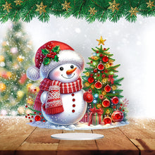 Load image into Gallery viewer, Acrylic Special Shaped Christmas Snowman 5D DIY Diamond Art Tabletop Decorations