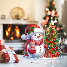 Load image into Gallery viewer, Acrylic Special Shaped Christmas Snowman 5D DIY Diamond Art Tabletop Decorations