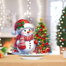Load image into Gallery viewer, Acrylic Special Shaped Christmas Snowman 5D DIY Diamond Art Tabletop Decorations