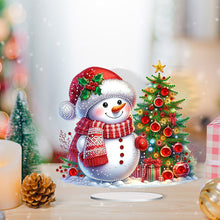 Load image into Gallery viewer, Acrylic Special Shaped Christmas Snowman 5D DIY Diamond Art Tabletop Decorations