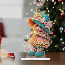 Load image into Gallery viewer, Acrylic Cute Girl Desktop Diamond Painting Art Kits for Home Office Decor