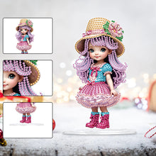 Load image into Gallery viewer, Acrylic Cute Girl Desktop Diamond Painting Art Kits for Home Office Decor