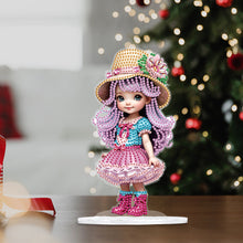 Load image into Gallery viewer, Acrylic Cute Girl Desktop Diamond Painting Art Kits for Home Office Decor