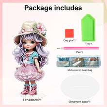 Load image into Gallery viewer, Acrylic Cute Girl Desktop Diamond Painting Art Kits for Home Office Decor