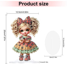 Load image into Gallery viewer, Acrylic Cute Girl Desktop Diamond Painting Art Kits for Home Office Decor