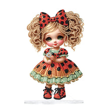 Load image into Gallery viewer, Acrylic Cute Girl Desktop Diamond Painting Art Kits for Home Office Decor