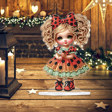 Load image into Gallery viewer, Acrylic Cute Girl Desktop Diamond Painting Art Kits for Home Office Decor