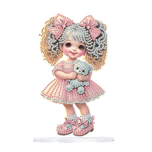 Load image into Gallery viewer, Acrylic Cute Girl Desktop Diamond Painting Art Kits for Home Office Decor