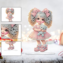 Load image into Gallery viewer, Acrylic Cute Girl Desktop Diamond Painting Art Kits for Home Office Decor