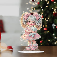 Load image into Gallery viewer, Acrylic Cute Girl Desktop Diamond Painting Art Kits for Home Office Decor
