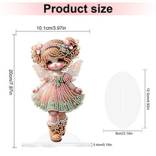 Load image into Gallery viewer, Acrylic Cute Girl Desktop Diamond Painting Art Kits for Home Office Decor