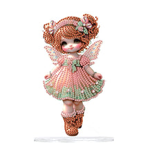 Load image into Gallery viewer, Acrylic Cute Girl Desktop Diamond Painting Art Kits for Home Office Decor