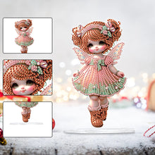 Load image into Gallery viewer, Acrylic Cute Girl Desktop Diamond Painting Art Kits for Home Office Decor