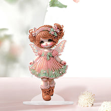 Load image into Gallery viewer, Acrylic Cute Girl Desktop Diamond Painting Art Kits for Home Office Decor