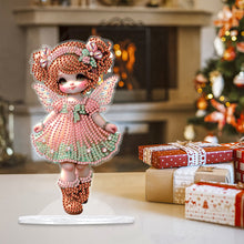 Load image into Gallery viewer, Acrylic Cute Girl Desktop Diamond Painting Art Kits for Home Office Decor