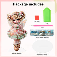 Load image into Gallery viewer, Acrylic Cute Girl Desktop Diamond Painting Art Kits for Home Office Decor