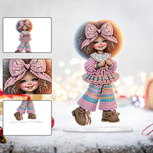 Load image into Gallery viewer, Acrylic Cute Girl Desktop Diamond Painting Art Kits for Home Office Decor