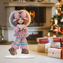 Load image into Gallery viewer, Acrylic Cute Girl Desktop Diamond Painting Art Kits for Home Office Decor