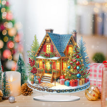 Load image into Gallery viewer, Acrylic Special Shape Christmas House Desktop Diamond Painting Art Kits