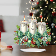 Load image into Gallery viewer, Acrylic Special Shape Christmas Candles Desktop Diamond Painting Art Kits