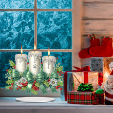 Load image into Gallery viewer, Acrylic Special Shape Christmas Candles Desktop Diamond Painting Art Kits