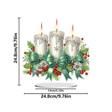 Load image into Gallery viewer, Acrylic Special Shape Christmas Candles Desktop Diamond Painting Art Kits