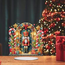 Load image into Gallery viewer, Acrylic Special Shape Christmas Nutcracker Desktop Diamond Painting Art Kits