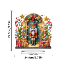 Load image into Gallery viewer, Acrylic Special Shape Christmas Nutcracker Desktop Diamond Painting Art Kits