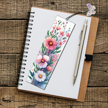 Load image into Gallery viewer, 3Pcs Special Shape Flowers Diamond Painting Bookmark Making Kit for Book Lovers