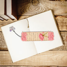 Load image into Gallery viewer, 4Pcs Special Shape Pink Rose Diamond Painting Bookmark Making Kit for Book Lover