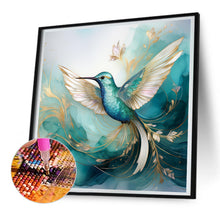 Load image into Gallery viewer, Diamond Painting - Full Round - Blue hummingbird (30*30CM)
