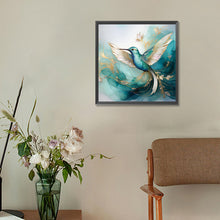 Load image into Gallery viewer, Diamond Painting - Full Round - Blue hummingbird (30*30CM)
