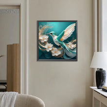 Load image into Gallery viewer, Diamond Painting - Full Round - Blue hummingbird (30*30CM)