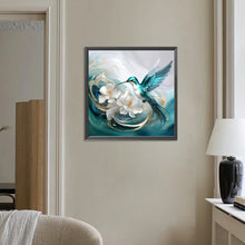 Load image into Gallery viewer, Diamond Painting - Full Round - Blue hummingbird (30*30CM)