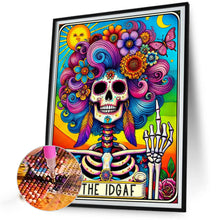 Load image into Gallery viewer, AB Diamond Painting - Full Round - Skull girl (40*50CM)