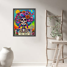 Load image into Gallery viewer, AB Diamond Painting - Full Round - Skull girl (40*50CM)
