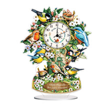 Load image into Gallery viewer, Acrylic Special Shape Bird Diamond Art Clock Pendants Kit Diamond Painting Clock