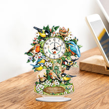 Load image into Gallery viewer, Acrylic Special Shape Bird Diamond Art Clock Pendants Kit Diamond Painting Clock
