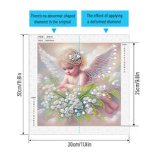 Load image into Gallery viewer, Diamond Painting - Partial Special Shaped - Angel child (30*30CM)